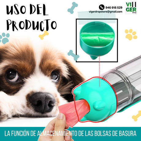 Dispensador Multifuncional para mascotas 5 en 1