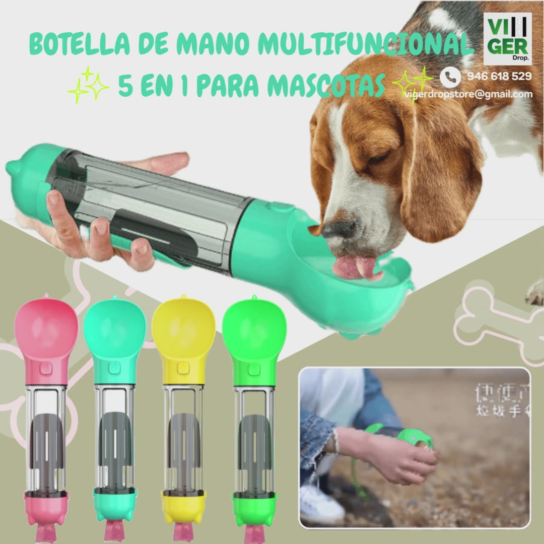 Dispensador Multifuncional para mascotas 5 en 1